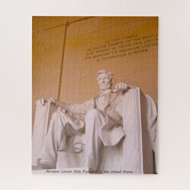 Abraham Lincoln 16th President of America. Jigsaw Puzzle (Vertical)
