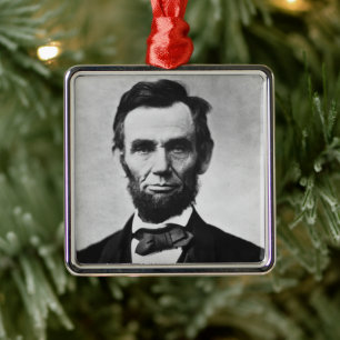 Abraham Lincoln: 16th President of America Metal Ornament