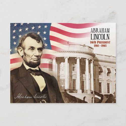 Abraham Lincoln _ 16th President of the US Postcard