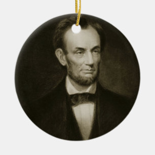 Abraham Lincoln, 16th President of the United Stat Ceramic Ornament