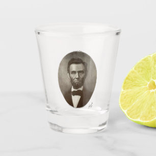 Abraham Lincoln 16th President of The USA Portrait Shot Glass