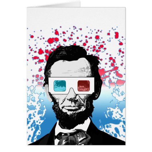 Abraham Lincoln - 3D Cards (Front)