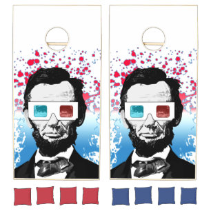 Abraham Lincoln - 3D Cornhole Set