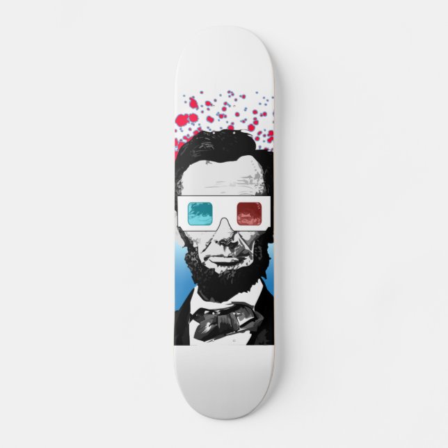 Abraham Lincoln - 3D Skateboard (Front)
