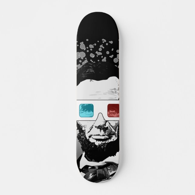 Abraham Lincoln - 3D Skateboard (Front)