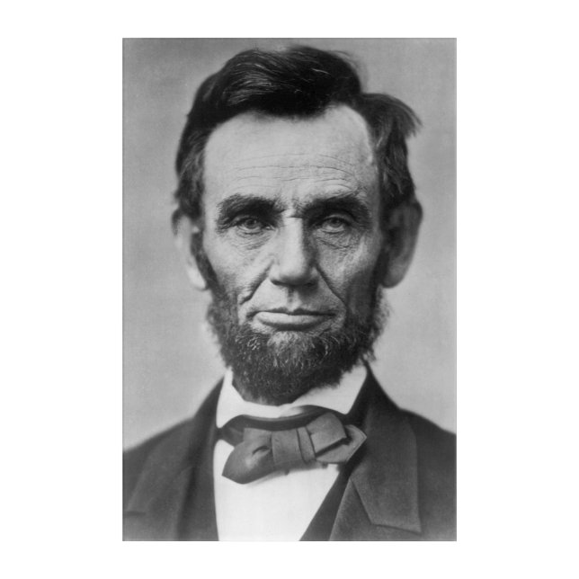 Abraham Lincoln Acrylic Print (Front)