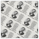 Abraham Lincoln All Men Should Be Free Slavery Fabric