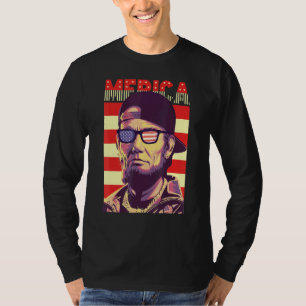 Abraham Lincoln American Flag T-Shirt