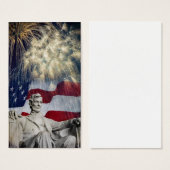 Abraham Lincoln and Fireworks (Front & Back)