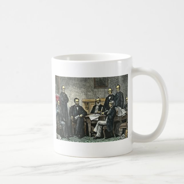Abraham Lincoln and His Cabinet Coffee Mug (Right)