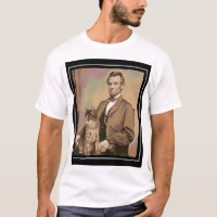 Abraham Lincoln and his cat "Dixie"