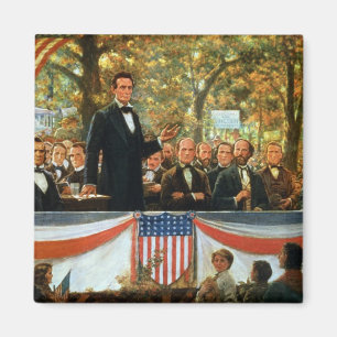 Abraham Lincoln and Stephen A. Douglas Magnet