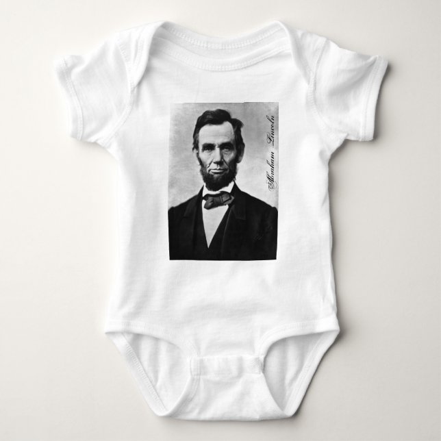 ABRAHAM LINCOLN BABY BODYSUIT (Front)