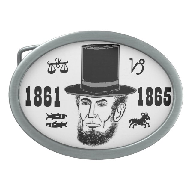 Abraham Lincoln belt buckle (Front)