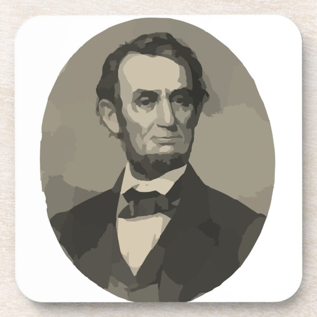 abraham lincoln beverage coaster (Front)