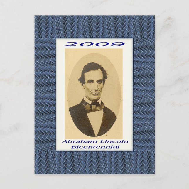 Abraham Lincoln Bicentennial Commemorative Postcard (Front)