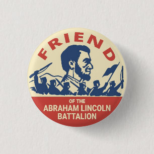 Abraham Lincoln Brigade Emblem Badge Button