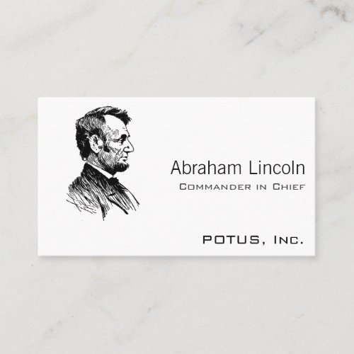 Abraham Lincoln Business Card