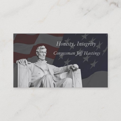 Customizable Abraham Lincoln Business Card