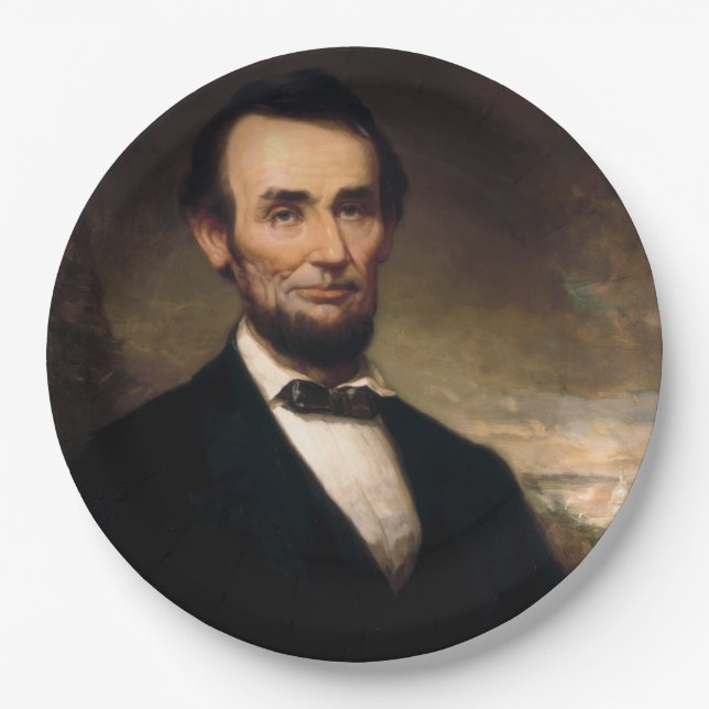 Abraham Lincoln by George H Story Paper Plates (Front)
