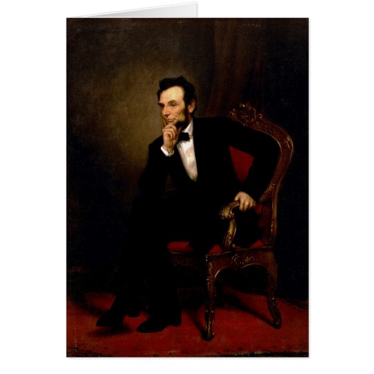 Abraham Lincoln by George Peter Alexander Healy Card