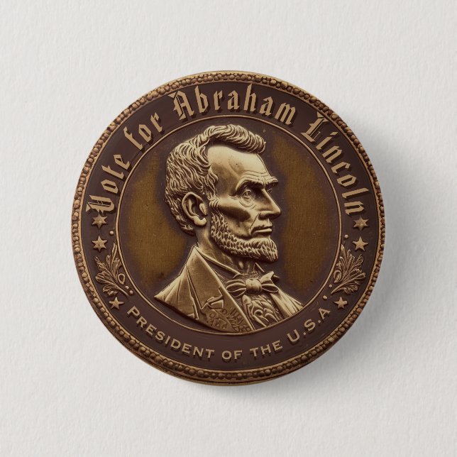 Abraham Lincoln Campaign Button (Front)