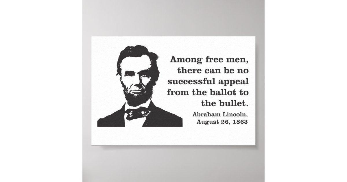 Abraham Lincoln Democracy Poster