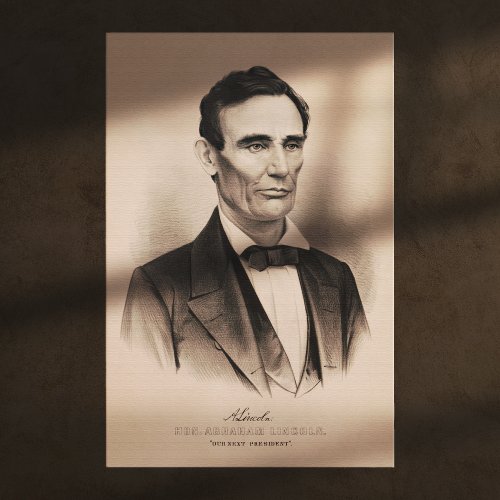 Abraham Lincoln Elected President 1860 Lithograph Acrylic Print