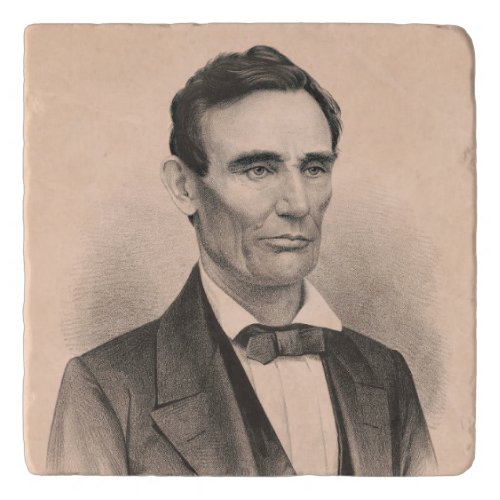 Abraham Lincoln Elected President 1860 Lithograph Trivet