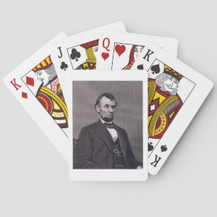Abraham Lincoln, engraved from a photograph by Wil Poker Cards