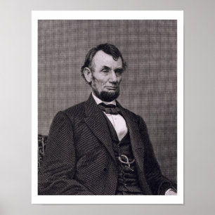 Abraham Lincoln, engraved from a photograph by Wil Poster