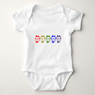 Abraham Lincoln Face Baby Bodysuit
