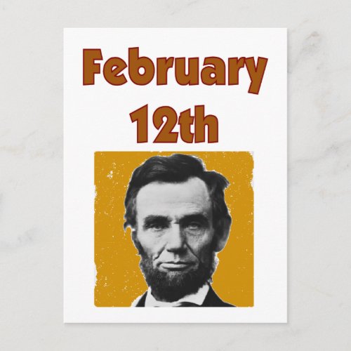 Abraham Lincoln February 12th T_Shirt  Gifts Postcard