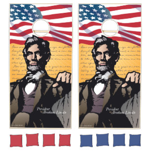 Abraham Lincoln, Gettysburg Address Cornhole Set