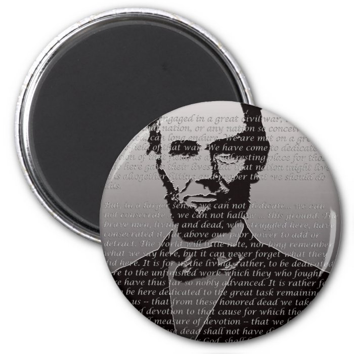 Abraham Lincoln Gettysburg Address Refrigerator Magnet