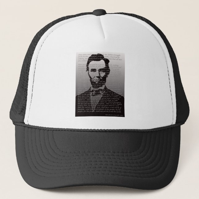 Abraham Lincoln Gettysburg Address Trucker Hat (Front)