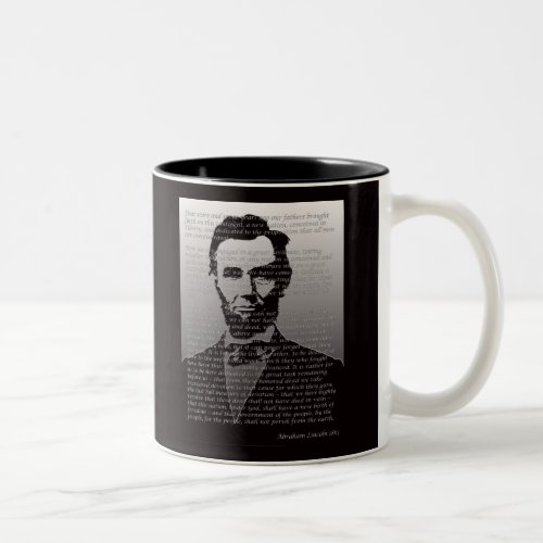 Abraham Lincoln Gettysburg Address Two_Tone Coffee Mug