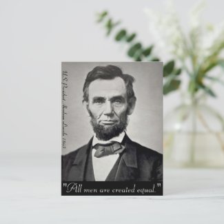 Abraham Lincoln Gettysburg Portrait Postcard