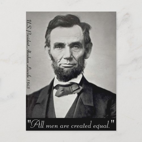 Abraham Lincoln Gettysburg Portrait Postcard