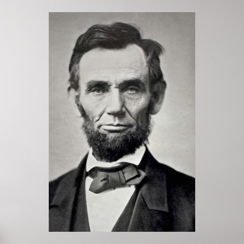 Abraham Lincoln Gettysburg Portrait Poster