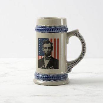 Abraham Lincoln Gettysburg Quote Beer Stein by s_and_c at Zazzle