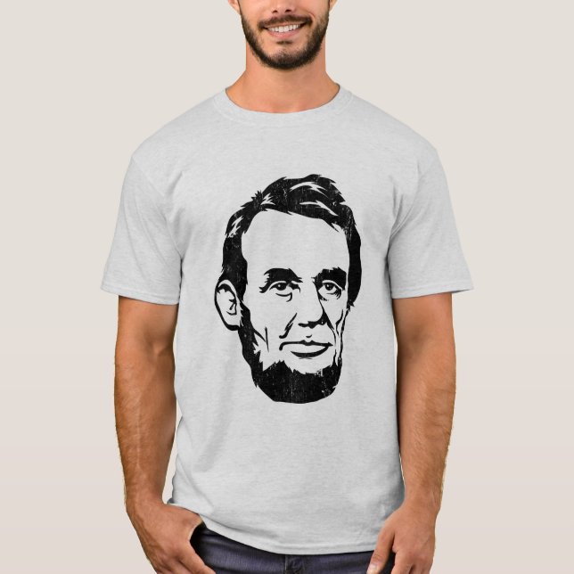 abraham lincoln giant portrait T-Shirt (Front)