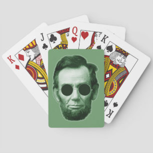 Abraham Lincoln - Green Poker Cards