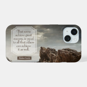 Abraham Lincoln Inspirational Quote "Success" iPhone 15 Case