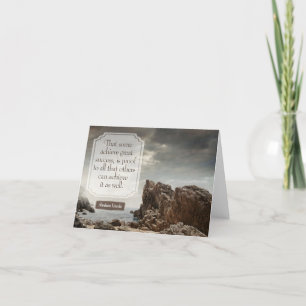 Abraham Lincoln Inspirational Quote "Success" Thank You Card