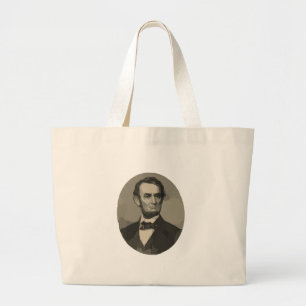 abraham lincoln large tote bag