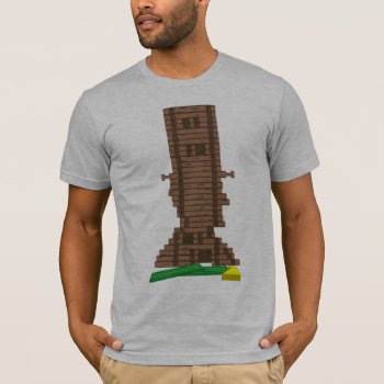 Abraham Lincoln Logs T-shirt by 785tees at Zazzle