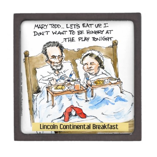 Abraham Lincoln  Mary Todd Breakfast In Bed Keepsake Box