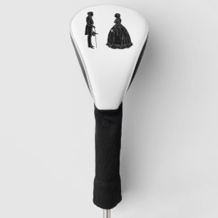 abraham lincoln mary todd lincoln silhouette golf head cover