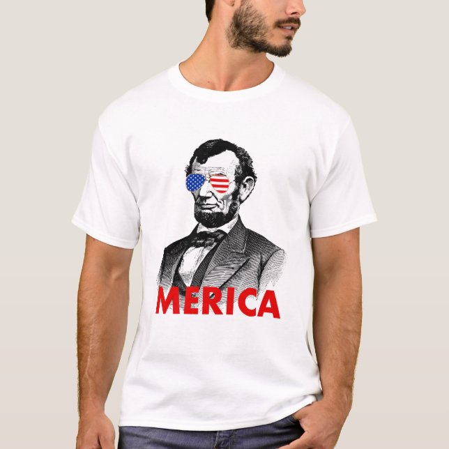 abraham lincoln merica T-Shirt (Front)